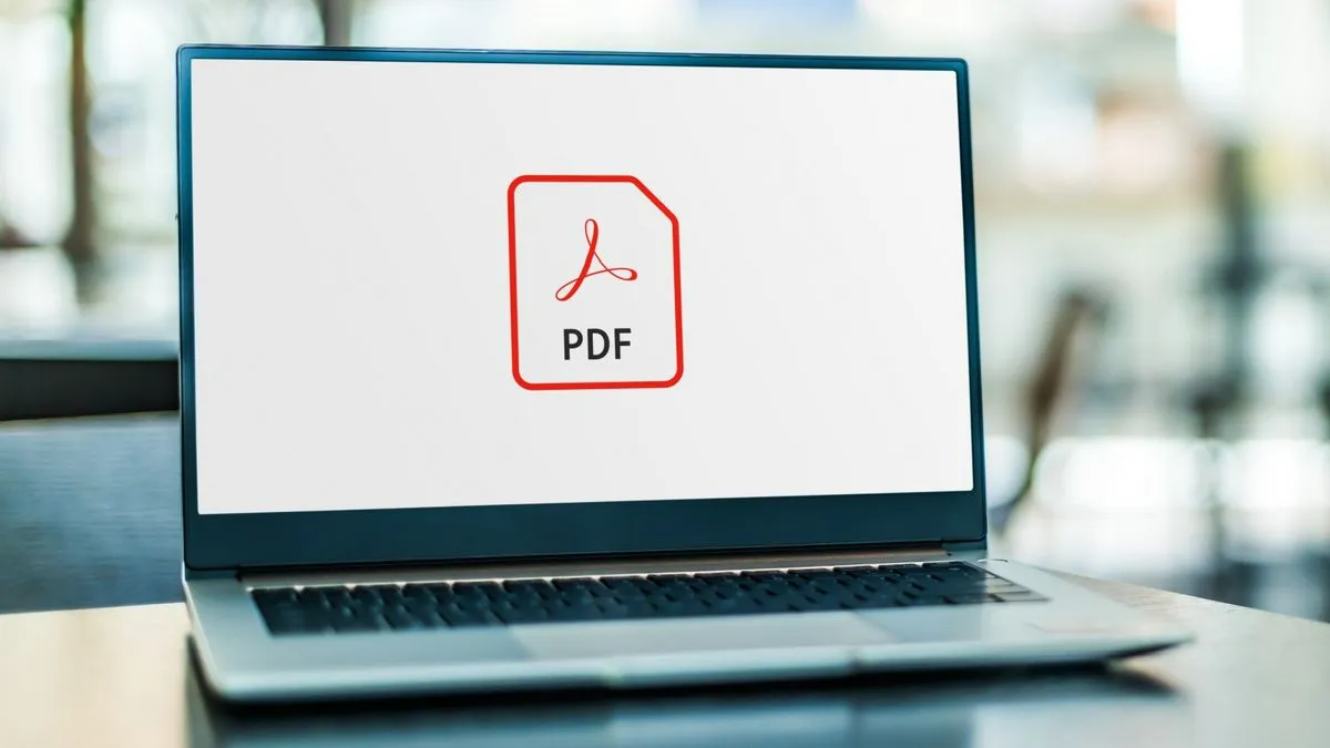 A linearized PDF rendering its first page after setup on screen
